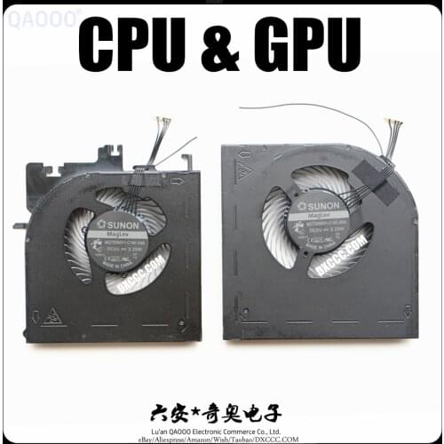 QAOOO MG75090V1-C180-S9A MG75090V1-C190-S9A LAPTOP CPU COOLING FAN FOR LENOVO THINKPAD P52 CPU & GPU COOLING FAN