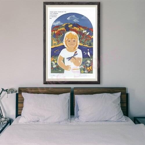 RE003 Retro Russian Style Painting Classical Wonderful 22 Custom Silk Poster Home Deco Wall Art Christmas Gift