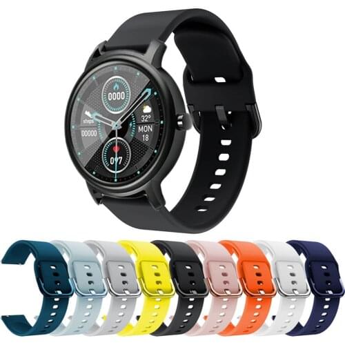 20mm Sport Silicone Watchband for Xiaomi Mibro Air Strap Bracelet Band Smart Watch Replacement Wristband for Mi bro Color correa