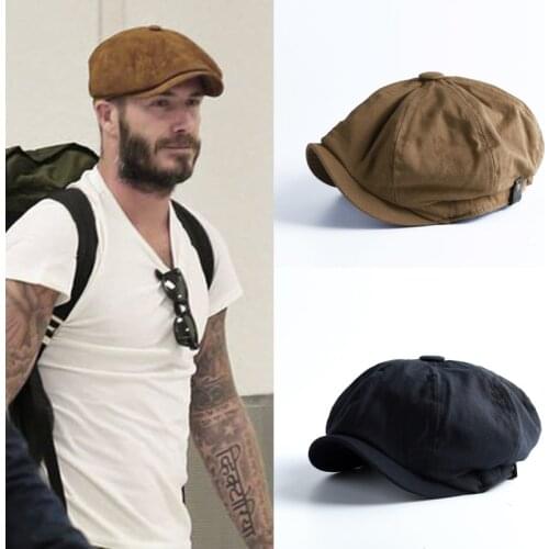 Retro British Beret Mens and Womens Newsboy Hats Boina Casual Octagonal Hats Travel Sun Visor Painter Hat Forward Hat Outdoor