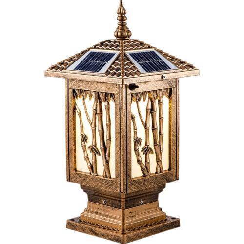 Solar pillar lamp wall lamp outdoor super bright waterproof outdoor courtyard residential solar light