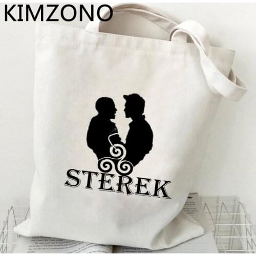 Teen Wolf shopping bag shopper jute bag canvas bolso cotton handbag bag reusable sacola sacolas