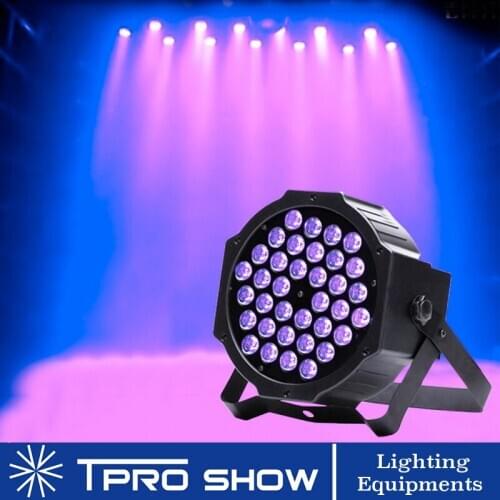 Party UV Led Par 36 Led Black Light Dmx512 Sound Control Slim Violet Lamp Flash Dimming Stage Lighting Effect For Disco Club