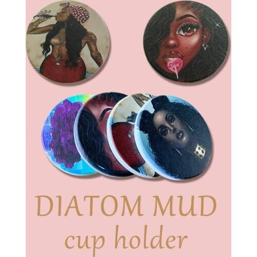 Zeegle Mud Coasters Table Mat Anti-Slip Modern Placemats Coffee Table Cup Mat Creative Decor Water Absorption Mugs Pad