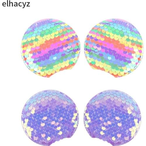 10Pairs Mini 2.8'' Glitter Reversible Sequins Mouse Ears For Girls Women Headband Hair Clips Party DIY Ornament Hair Accessories