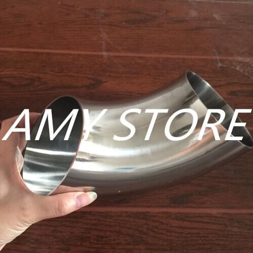 102MM 4" OD Sanitary Weld Elbow Pipe Fitting 90 Degree Stainless Steel SUS SS304