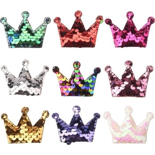 420PCS Glitter Hair Accessories Sequin Bows Cute DIY Flower Accessory Chic Hair bows for Barrettes Hairclip Headwear