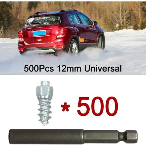 520Pcs Car Tires Studs Screw Snow Tire Studs Spikes Wheel Tyres Snow Chains Studs for Car Motorcycle Tires Winter Universal