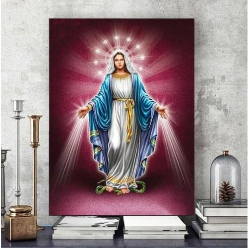 5D Diy Diamond Painting Full Square Round Drill Religious Figure Embroidery Cross Stitch Home Decoration GiftZP-4527