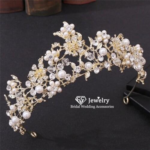 CC Wedding Crown Tiara Hairband Headband Engagement Hair Accessories for Women Bridesmaids Party Jewellry Headdress Gift HG753