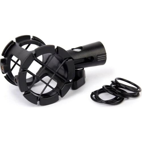 Black Universal Microphone Shock Mount For Handheld microphones