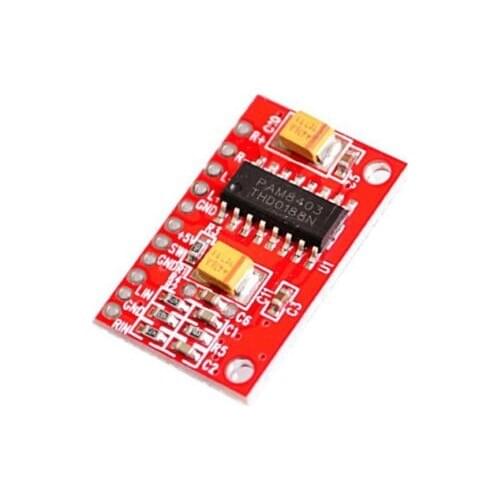 Red board PAM8403 super mini digital power amplifier board small power amplifier board high power 3W dual channel