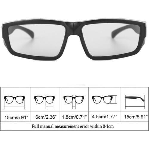 Circular Polarized Passive 3D Stereo Glasses Black H4 For TV Real D 3D Cinemas Drop Shipping Support