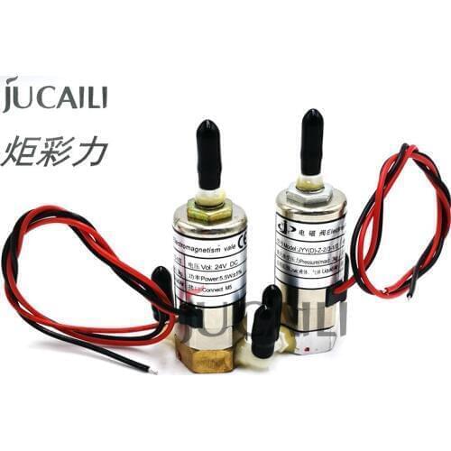 Jucaili 4pcs Large format printer 3 ways straight head solenoid valve for crystaljet infiniti phaeton JYY electric valve