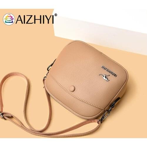 Small Shoulder Bags Ladies Messenger Bag Retro Women Lychee Pattern Pure Color Small Round Handbag Crossbody Bag