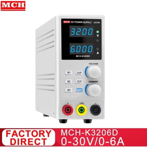 With 3 sets of storage mini switch DC power supply 32V 2A 3A 5A 6A with OCP OVP output protection function K3205D K3206D