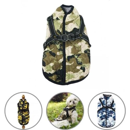 Fashion Cozy Pet Warm Traction Jacket Casual Puppy Coat All-matched for Travel