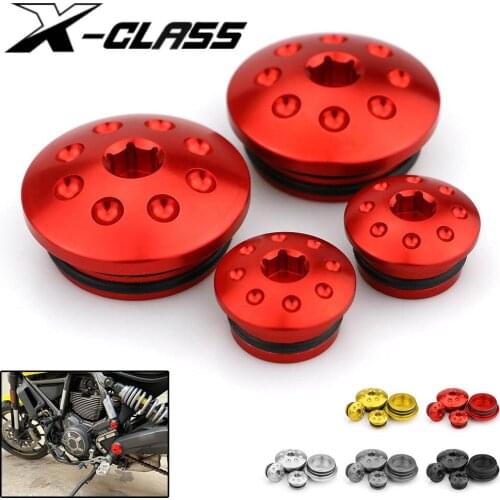 Motorcycle Frame Hole Cap Cover Fairing Screw CNC Aluminum Accessories For Ducati Scrambler 400 800 1100 2013 - 2018 2019 2020