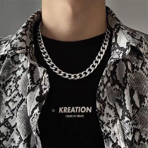 5mm7mm Stainless Steel Necklace Titanium Steel Bracelet Fashion Couple Set For the Favorite Person Good Friend Gift Jewelry