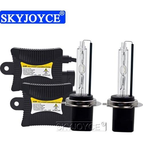 SKYJOYCE 12V DC 55W Slim Ballast Kit HID Xenon Bulb Light H1 H3 H7 H11 9005 9006 4300K 5500K 6000K Auto Car Xenon Headlamp Kit