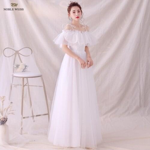 Wedding Dresses Boat Neck Tulle A-line Simple Wedding Dress Sexy Floor-length Bridal Dresses Pleat Wedding Gown