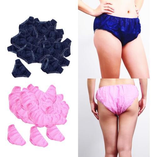 Pack of 100 Women Men Disposable SPA Beauty Underwear Non-woven Briefs Short for Sauna, for SPA, Travel