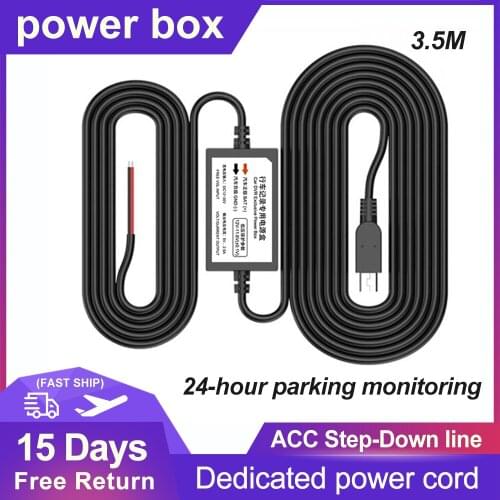 Dash Cam Buck line Video Recorder ACC Step-down 12V/24V to 5V 2A For DVR Camera USB Auto Charging For Parking Monitor