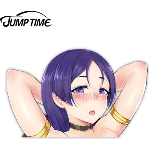 Jump Time Fate Grand Order Minamoto no Raikou 10 6.7 Big Head Anime Peeker Vinyl Decal Waifu Kawaii Girl Car Stickers