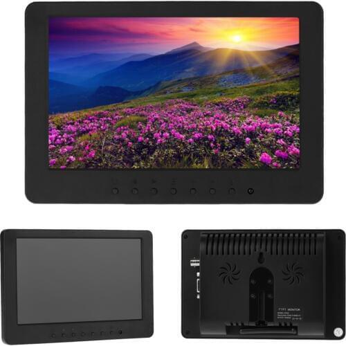 KKMOON 7" TFT LCD Monitor Display 1024*600 VGA AV YUV Audio Video for PC DVD TV CCTV Monitors Car Monitor For Home Car security