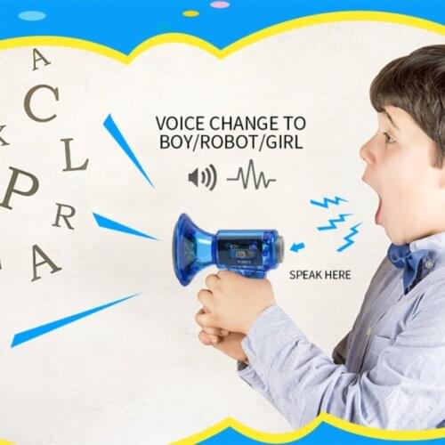 1PC Funny Handheld Speaker With 3 Different Voices Child Multi Voice Changer Amplifier Megaphone Kids Educational Toy Present