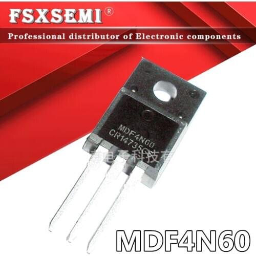 10pcs MDF4N60 TO-220F 4N60 TO220F TO220 600V 4A POWER MOSFET
