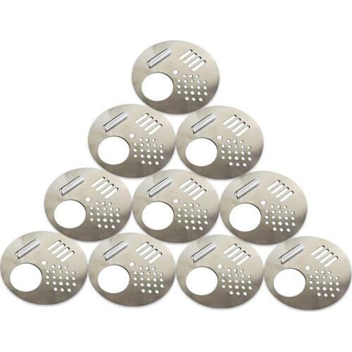 10x Bees Bees Honeycomb Nuc Box Entrance Door, Beekeeping Tools, Beekeeping Tools, Stainless Steel Disc Doors