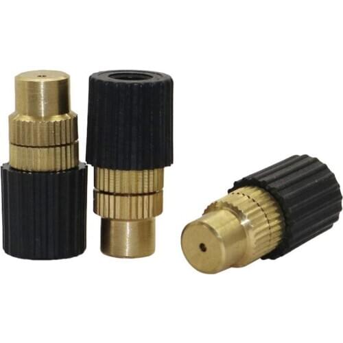 15 Pcs 6mm Adjustable Brass Misting Atomization Nozzles Garden Irrigation Agriculture Industry Cooling Humidifying Sprinklers