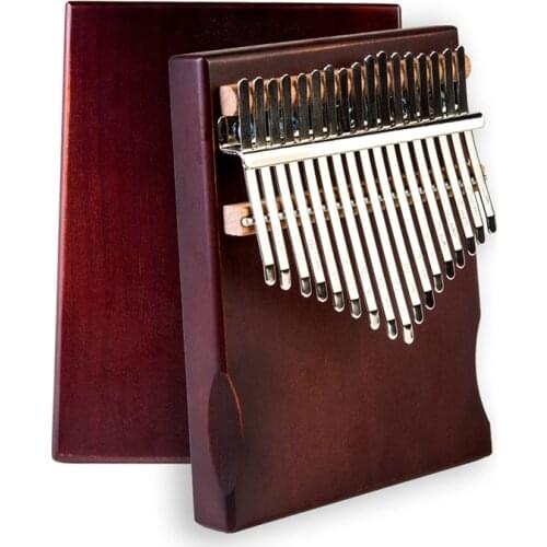 17 Key Kalimba Thumb Piano Finger Sanza Mbira High-Quality Solid Wood Body Keyboard Musical Instrument for Kids Gifts