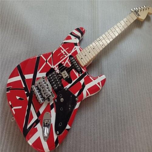 2021 !Hot selling product line. Eddie Van Halen striped guitar TRIBUTE, electric guitar Frankie / 5150 quality aged guitar