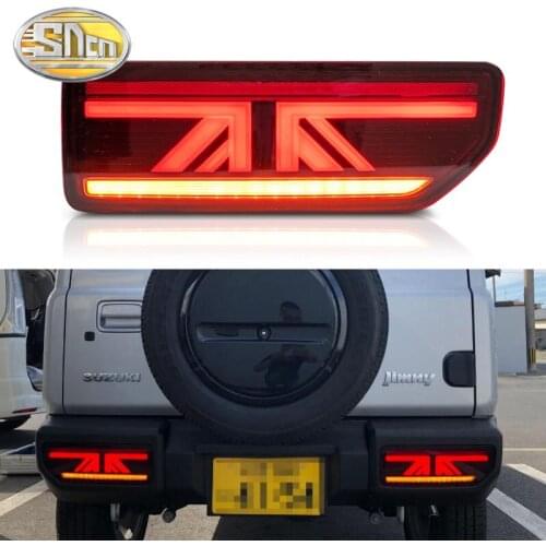 Car LED Taillight Tail Light For Suzuki Jimny 2018 2019 2020 Rear Fog Lamp + Brake Light + Reverse + Dynamic Turn Signal