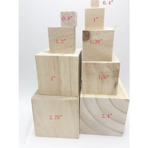 Free shipping! 0.8"(20mm) 2cm wood cubes DIY Wood Cubes Blocks Beads For Decoration