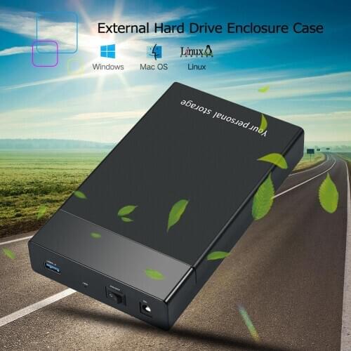 USB 3.0 to 3.5 inch SATA III 5Gbps External Hard Drive Disk Ehclosure Case