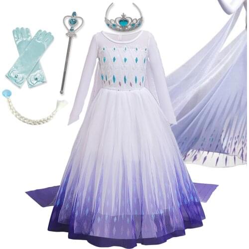 Baby Girl Birthday Party Costume for Girls Princess Dress Long Gown Kids Cosplay Carnival Dress Up Children Clothing Accesorries