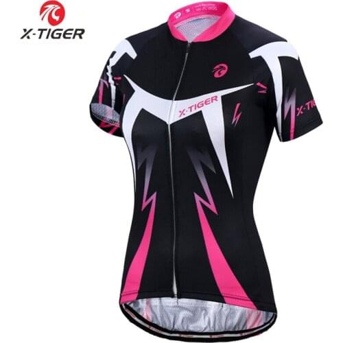 X-Tiger Breathable Women Cycling Jersey Quick-Dry Cycling Bicycle Clothing Summer MTB Bike Shirt Mountian Bicycle Clothing