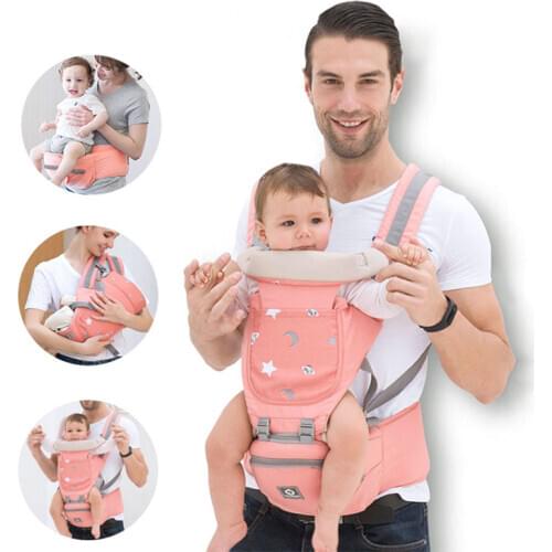 0-48M Ergonomic Baby Carrier 15 Using Way Infant Baby Hipseat Carrier Front Facing Ergonomic Kangaroo Baby Wrap Sling Travel