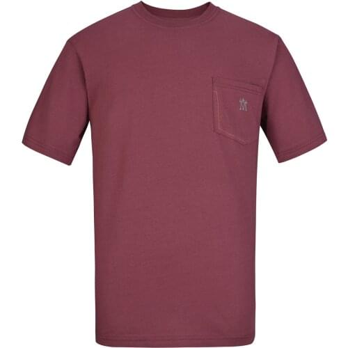 Mens Solid Color T-Shirt Lesmart Short Sleeve O-Neck Tshirt Soft Breathable Mens Top with Pocket Casual Business for Summer