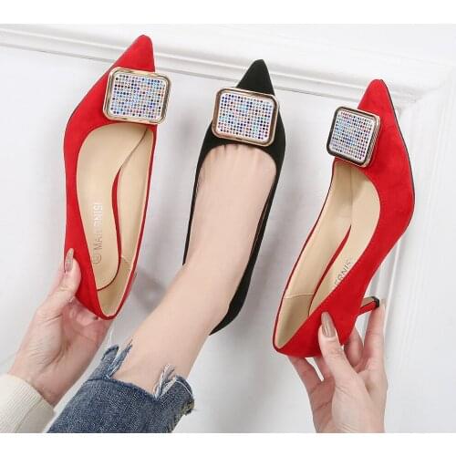 Замшевые туфли-лодочки MAIERNISI China At AliExpress