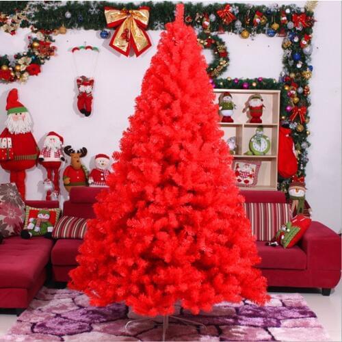 3.0m 4.0m Red Giant Christmas tree Christmas tree upscale hotels shopping malls decorated living room