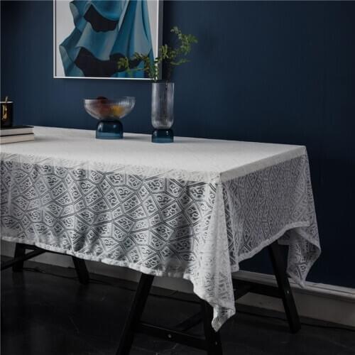 Tanmeluo Jacquard Tablecloths On The Table