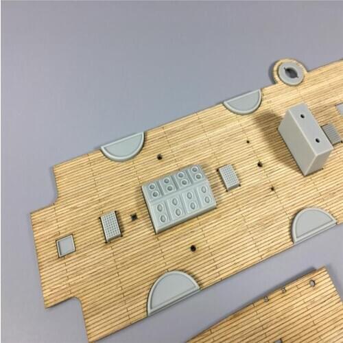  Decoration Accessories Upgrade Wooden Deck DIY Ship Model Kits for 1/144 Scale Chih Yuen Cruiser