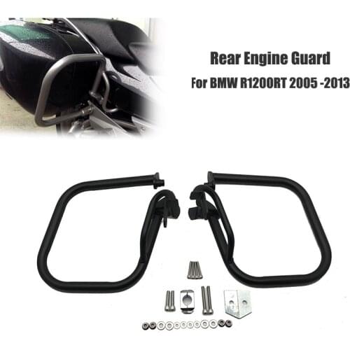Motorcycle Rear Engine Guard Highway Rear Crash Bar Trunk Protection For BMW R1200RT R 1200 RT 2005-2013 2009 2010 2011 2012