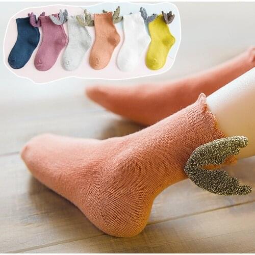 1 Pair Baby Socks Kids Cotton Tube Socks Cute Boys Girls Socks Baby Socks No Show Socks Grip Socks Newborn Toddler Accessories