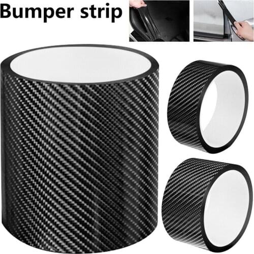 10cm Carbon Fiber Car Stickers Door Sill Scuff Anti Scratch Tape Protection Vinyl Film High Quality
