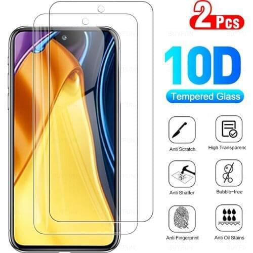 2Pcs Full Cover Protective Glass For Xiaomi Poco M3 Pro 5G Tempered Glas Screen Protector Film For Poko Poxo M X F 3 X3 F3 X3Pro